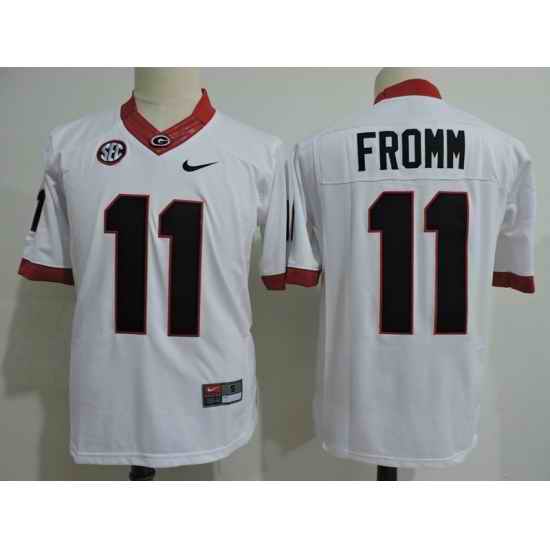 Bulldogs Fromm White Jersey